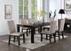 Furniture of America® Umbria 7-Piece Antique Black/Gray Dining Set-1