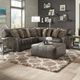 Jackson Furniture Denali Steel 51" Leather Cocktail Ottoman-1