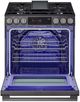LG 30" Black Stainless Steel Smart Wi-Fi Enabled ProBake Convection® InstaView® Slide-In Gas Range-1
