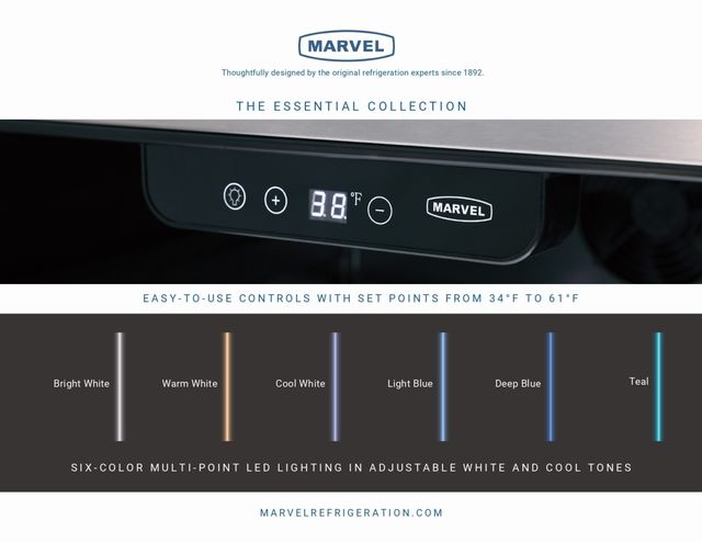 Marvel Essential Collection 24" 5.1 Cu. Ft. Panel Ready Beverage Center-3