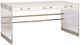 Vanguard Furniture® Vanguard Berkley White Frost Desk with Acrylic and Metal Base-0