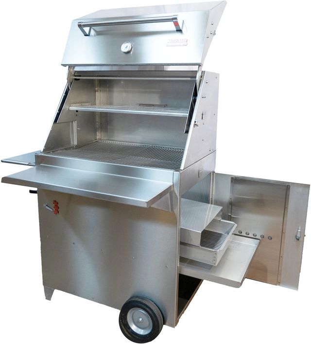 Hasty Bake Gourmet Pro 30" Stainless Steel Charcoal Freestanding Grill-1