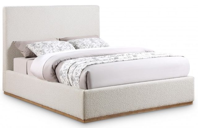 Meridian Furniture Monaco Cream Queen Bed-0
