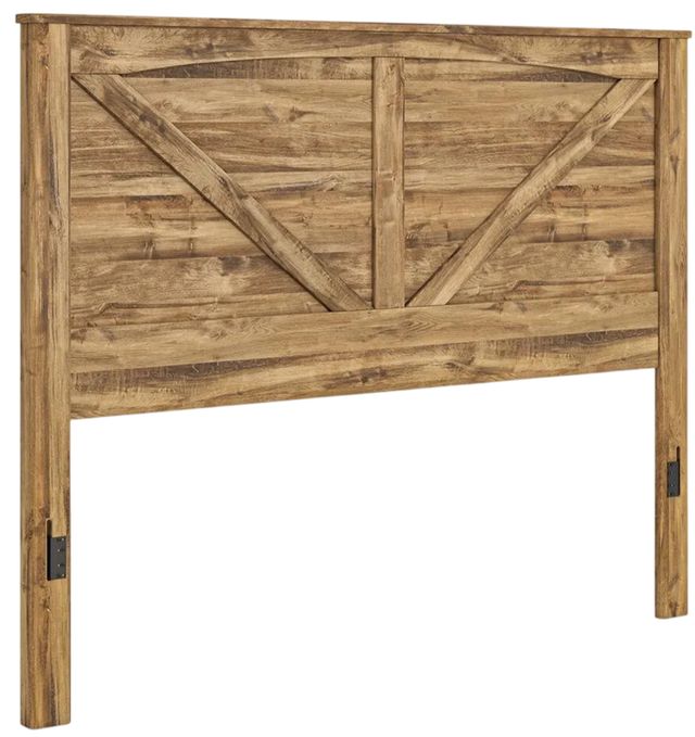 Signature Design by Ashley® Maystonna Brown King Crossbuck Panel Headboard-0
