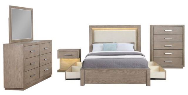 Coaster® Kenora 5-Piece Barley Brown Queen Bedroom Set-1