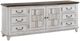 Liberty Furniture River Place Riverstone White/Tobacco Entertainment Console-0