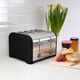 Kenmore® 4 Slice Black and Stainless Steel Toaster-1