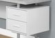 Monarch Specialties Inc. White Cement 70" L Shaped Computer Desk-2