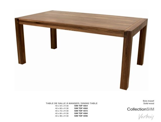 VERBOIS TABLE DE SALLE À MANGER SIM-0