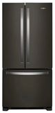 Whirlpool® 33" 22.1 Cu. Ft. Fingerprint Resistant Black Stainless Steel Freestanding French Door Refrigerator-0