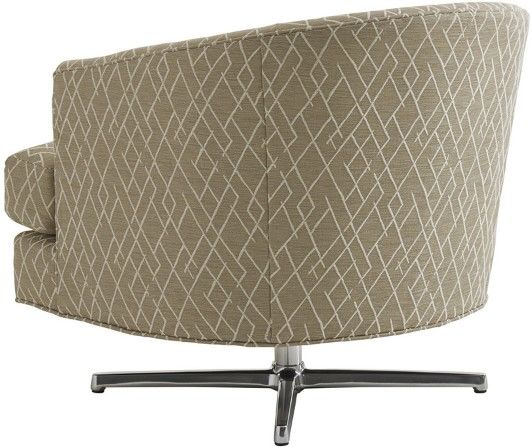 Lexington Home Customizable Graves Swivel Chair with Polished Chrome Base-2