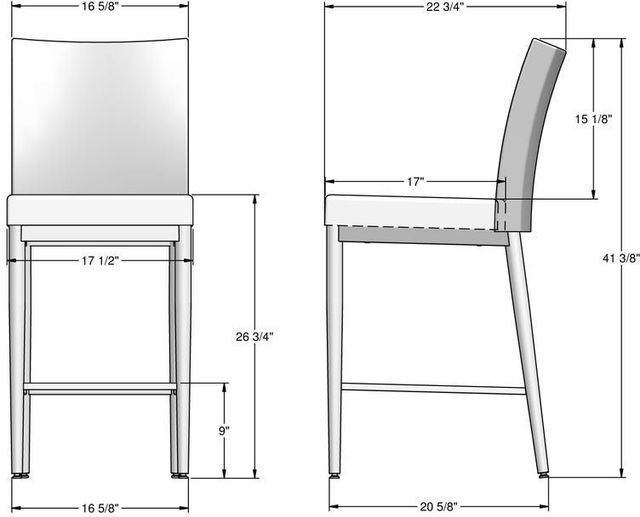 Amisco Customizable Melrose Counter Stool-1