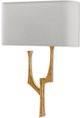 Currey & Company Bodnant Antique Gold Leaf/Off-White Right Wall Sconce-1