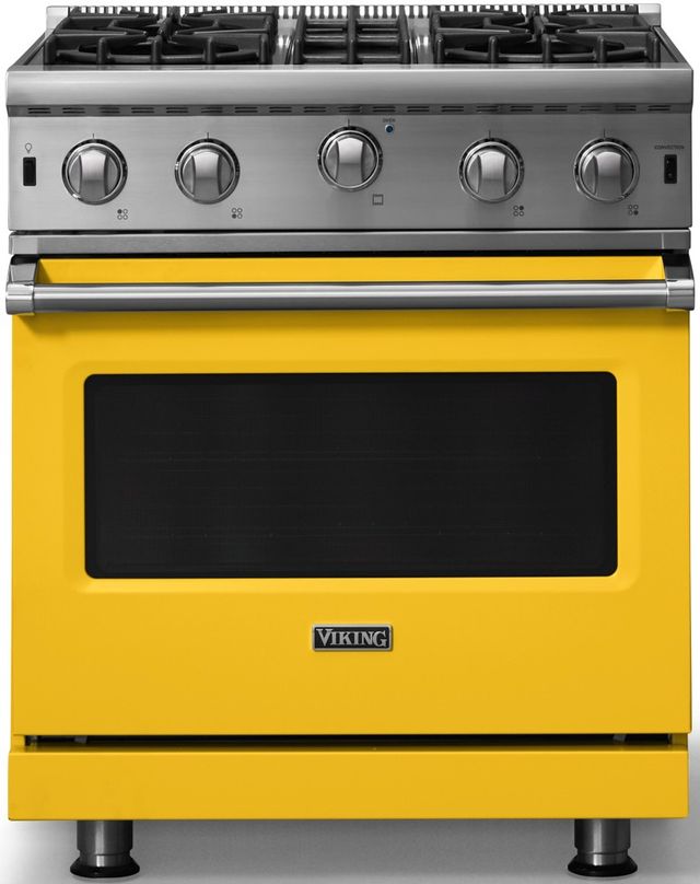 Viking® 5 Series 30" Daffodil Liquid Propane Pro Style Gas Range-0