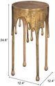 Zuo® Modern Drip Antique Brass Accent End Table-1
