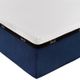 Matelas grand divisé de 30 po à plateau euro ferme en gel latex Bleu Fresh de Matelas Mirabel-1