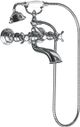 Moen® Weymouth™ Chrome Two-Handle Tub Filler with Hand Shower-0