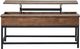 Coaster® Byers Brown Oak Lift Top Coffee Table with Sandy Black Base-0