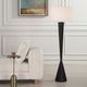 Uttermost® Layla Aged Black Floor Lamp-1