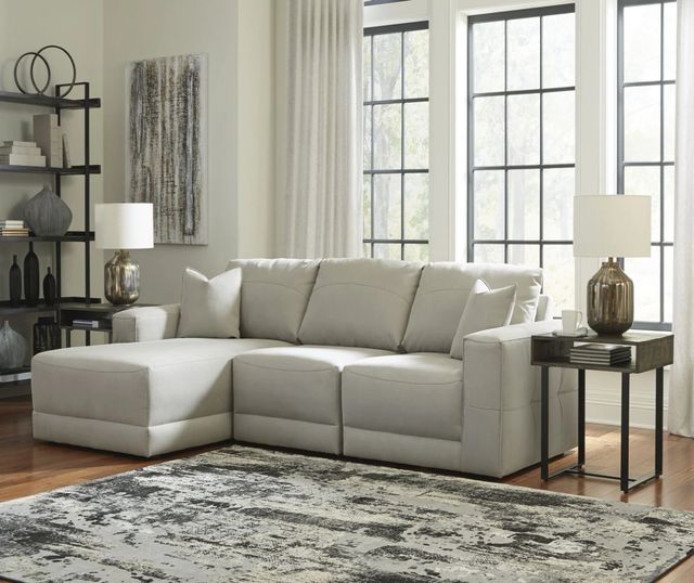 Benchcraft® Next-Gen Gaucho 3-Piece Gray Left-Arm Facing Sectional Sofa and Chaise-2