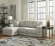 Benchcraft® Next-Gen Gaucho 3-Piece Gray Left-Arm Facing Sectional Sofa and Chaise-2
