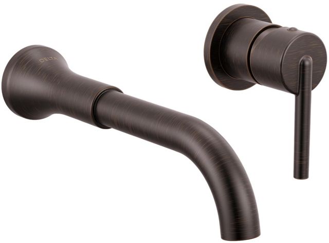 Delta Trinsic® Venetian Bronze Single Handle Lever Wall Mount Bathroom Faucet Trim-0