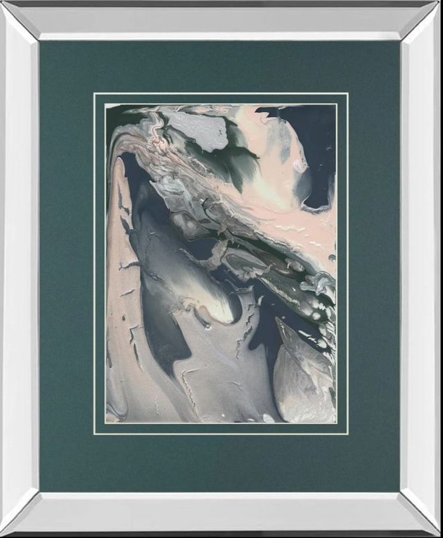 Classy Art Sage Advice Abstract II by Natalie Sizemore Mirror Framed Wall Art-0
