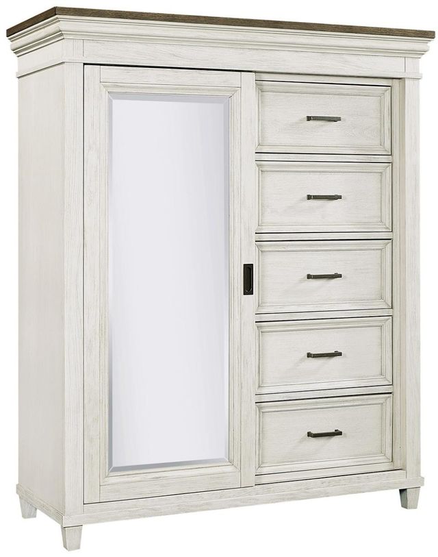 aspenhome® Caraway Aged Ivory Sliding Door Chest-0