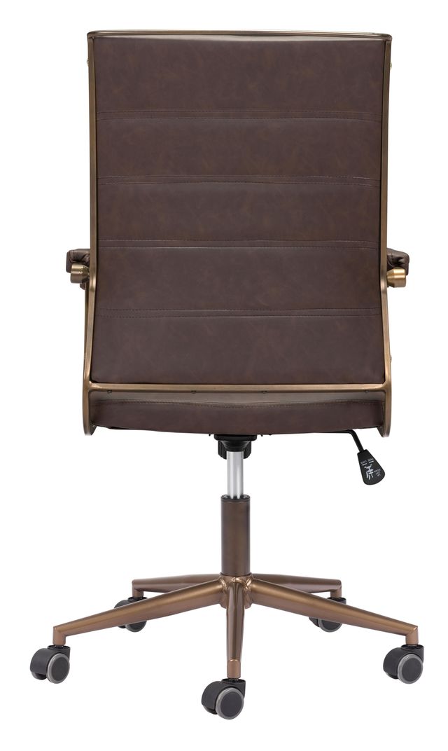 Zuo® Modern Auction Vintage Black Office Chair-3