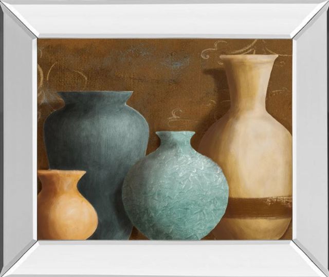 Classy Art Ancient Clay Il by Lanie Loreth Mirror Framed Wall Art-0