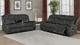 Coaster® Lawrence 2-Piece Charcoal Manual Reclining Living Room Set-1