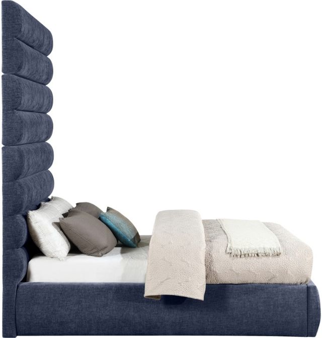 Meridian Furniture Adam Navy Full 89" Upholstered Panel Bed-2