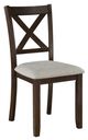 Homelegance® Challis 7-Piece Beige/Dark Cherry Dining Table Set-2