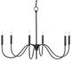 Currey & Company Tirrell Antique Black Small Chandelier-0