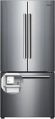 Galanz 28 in. 16.0 Cu. Ft. Stainless Steel French Door Refrigerator-0