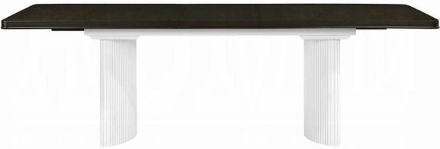 ACME Furniture Carena Brown Dining Table with White Base-3