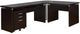 Coaster® Skylar 4-Piece Cappuccino Desk Set-0