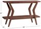 Bassett Mirror Stratton Brown Console Table-2