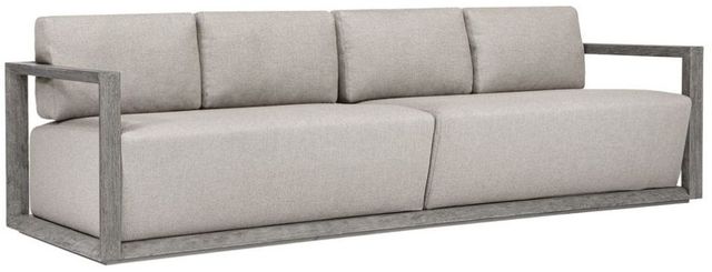 Uttermost® Remsen Dove/Weathered Gray Wooden 4-Seater Outdoor Sofa-0