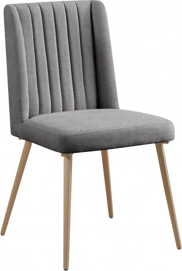Meridian Furniture Eleanor Cream Linen Dining Chair-0