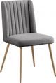 Meridian Furniture Eleanor Cream Linen Dining Chair-0