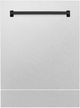 ZLINE Autograph Edition Tallac 24" Fingerprint Resistant Satin Stainless Steel Dishwasher Panel-1
