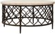 Steve Silver Co. Roland 3-Piece Yellow Top Occasional Table Set with Bronze Base-5