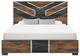 Global Furniture USA Optimus Black/Brown King Panel Bed-3