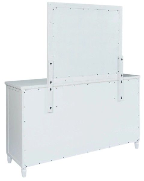 Jofran Inc. Westport White Dresser and Mirror-1
