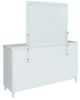 Jofran Inc. Westport White Dresser and Mirror-2