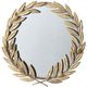 A & B Home Laurel Gold Wall Mirror-1