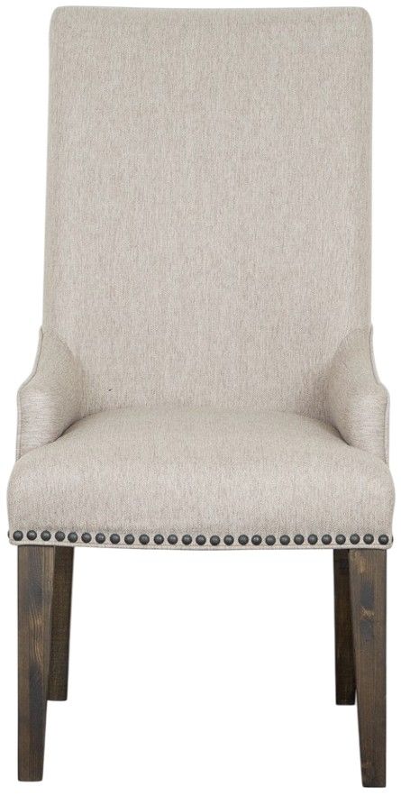 Magnussen Home® Bellamy Peppercorn Upholstered Host Side Chair-2