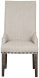 Magnussen® Home Sloan Peppercorn Upholstered Host Side Chair-1