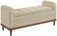 Homelegance® Brigitte Light Brown Lift Top Storage Bench-0
